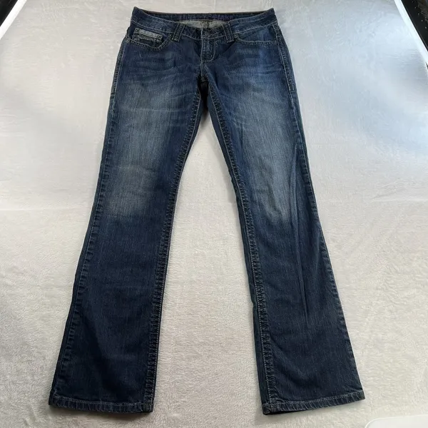 Cruel Denim 13 30L‎ Blake Jeans Blue Bootcut Stretch Western Distressed Rocky - Image 2