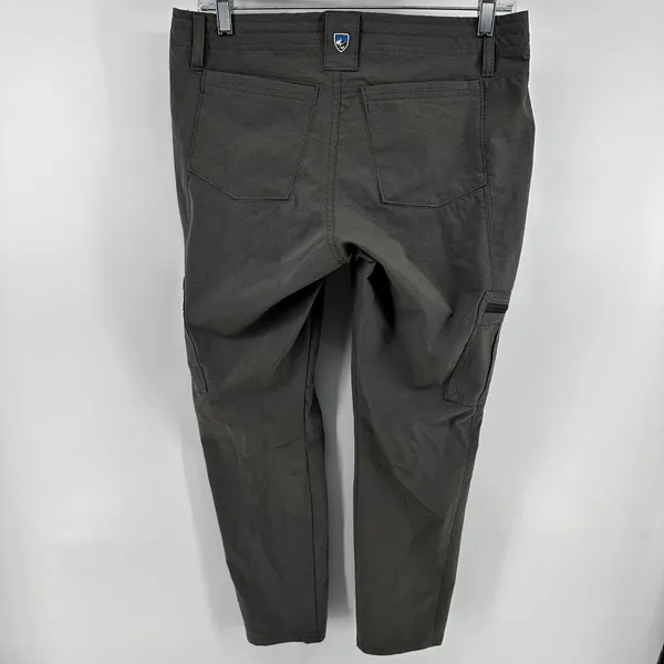 Kuhl Horizn Cargo Pants UPF 50 Skinny Fit Mid Rise Quick Dry Climbing Gray 8S - Image 8