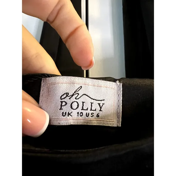 Oh Polly Mandi Scarf-Detail Strapless Gown Maxi Dress in Black size 6 New - Image 8