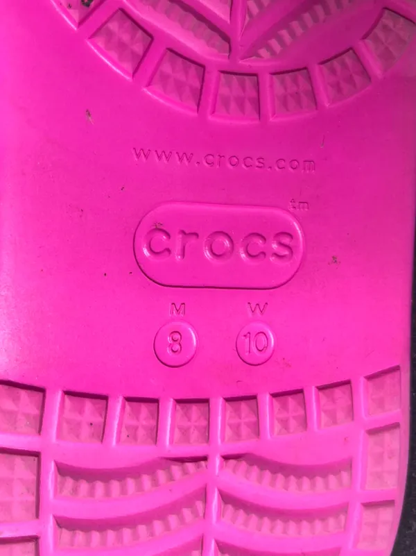 Crocs Classic Crush Slip On Clogs in Fuschia Hot Pink Size 10 - Image 8