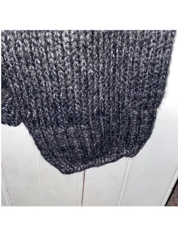 Lumiere Urban Outfitters Crewneck Sweater Blue Black Grey Colorblock Size L - Image 5