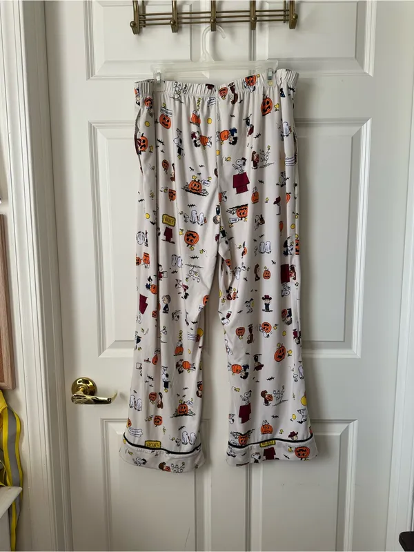 Beauty Sleep Social x Peanuts Halloween Pajama Set Plus Size XXL - Image 13