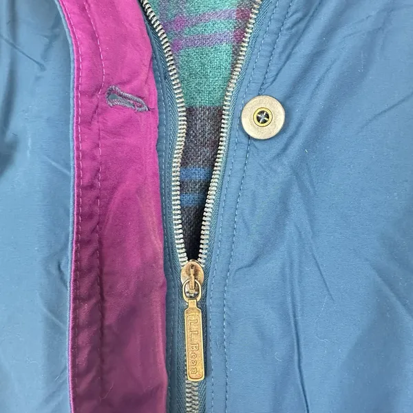 Vtg LL Bean 90s Jacket Womens Large Parka Coat‎ Fleece Lined Ski Outdoors Winter - Image 5