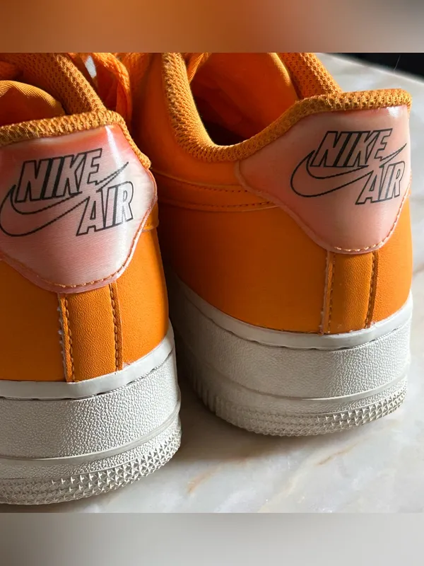 Nike Air Force 1 Low Essential “Orange Peel”Lifestyle‎ Sneakers Size 7.5 Womens - Image 9