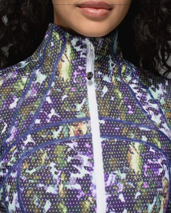 Lululemon Define Jacket in Floral Sport White Multi 8 - Image 4