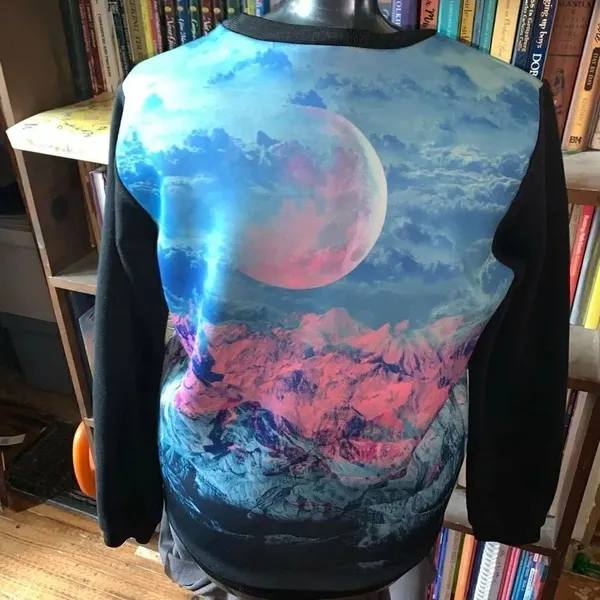 Gestuz mountain techno rave Nordstroms S cozy sweatshirt - Image 2