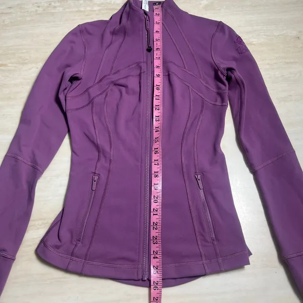 Lululemon Define Jacket Size 4 Purple Troon North Luon Full Zip Yoga Layer - Image 9