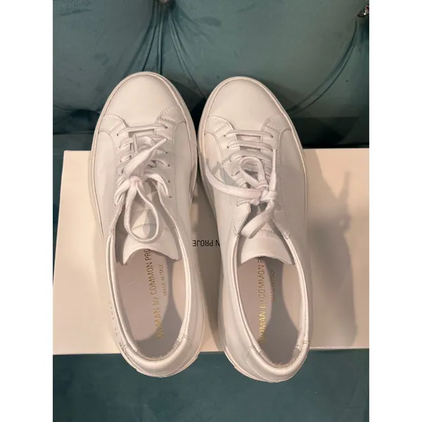 Common Projects Original Achilles low women's Sneakers Sz 38 White New - Image 3