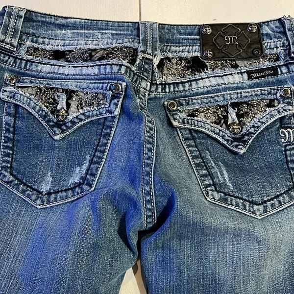 Miss me, jeans women’s boot cut size 30 hemmed - Image 9
