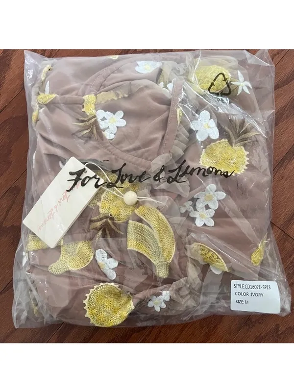 For Love & Lemons Fruitpunch Sequin Mini Dress, M - Image 3