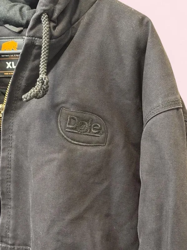 Berne Heritage Duck Utility Hooded Zip Up Jacket XL Black - Image 3