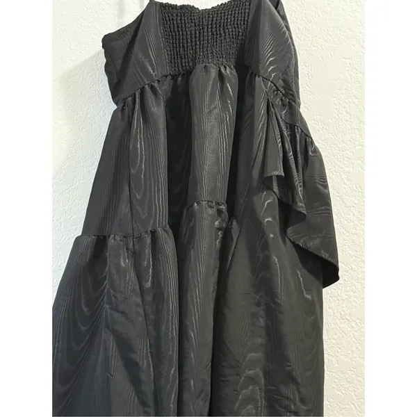 KATE SPADE NEW YORK size XXL 2x Women's Tiered Ruffle Midi Tank Dress Black NEW! - Image 3