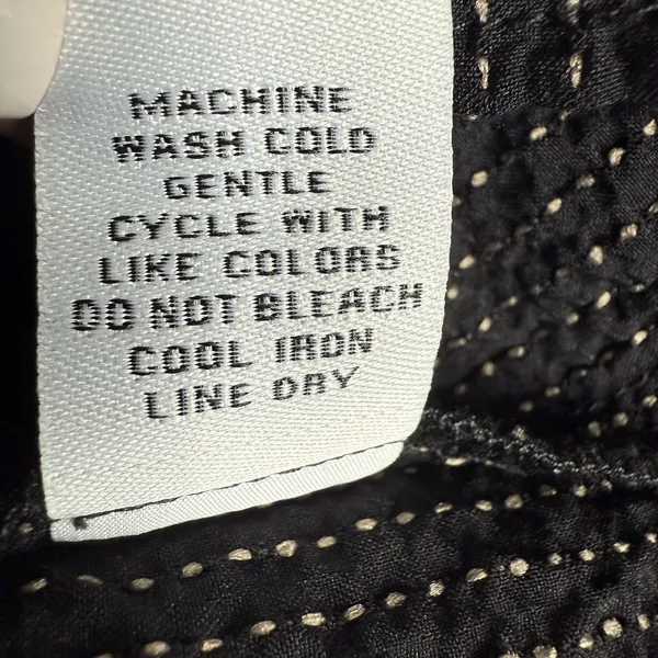 Habitat Clothes to Live In XS Crinkle Knit Button Blouse Top Minimalist - Image 7