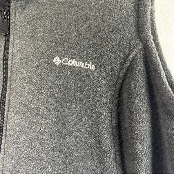 Columbia Benton Springs Vest Women's XL Gray Full Zip Pockets Fleece - Image 2