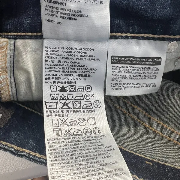 Levi's Skinny Jeans Womens 27 Blue Denim Cotton‎ Stretch Medium Wash Mid Rise - Image 12