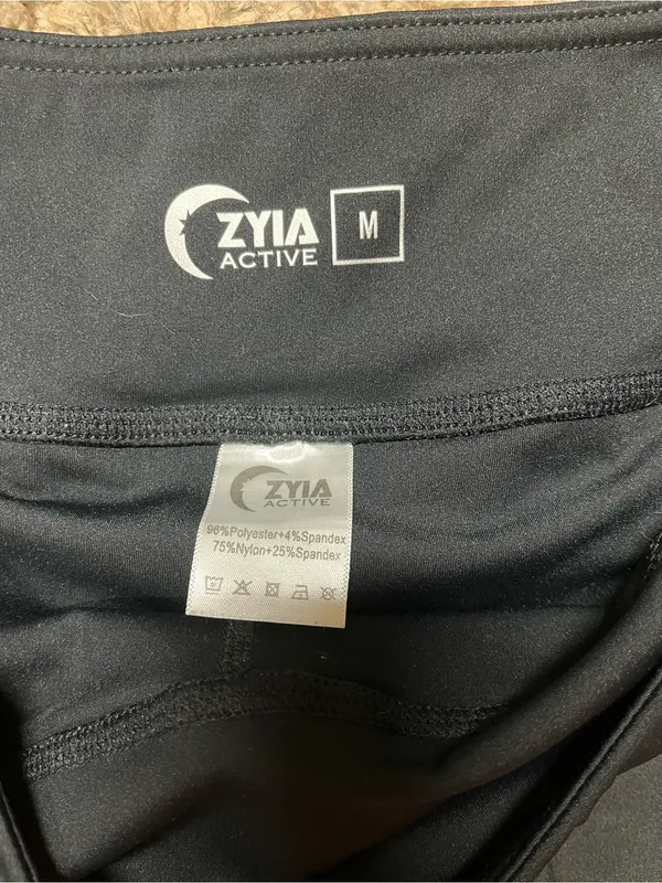 Zyia Active Black Trainer Shorts - M - Image 9