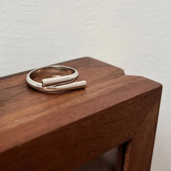 Boutique Unisex Wrap Ring | 925‎ Sterling Silver Adjustable Band - Image 8