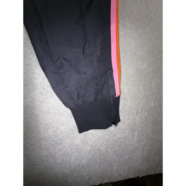 fabletics carol woven pants black rainbow stripe joggers L - Image 3