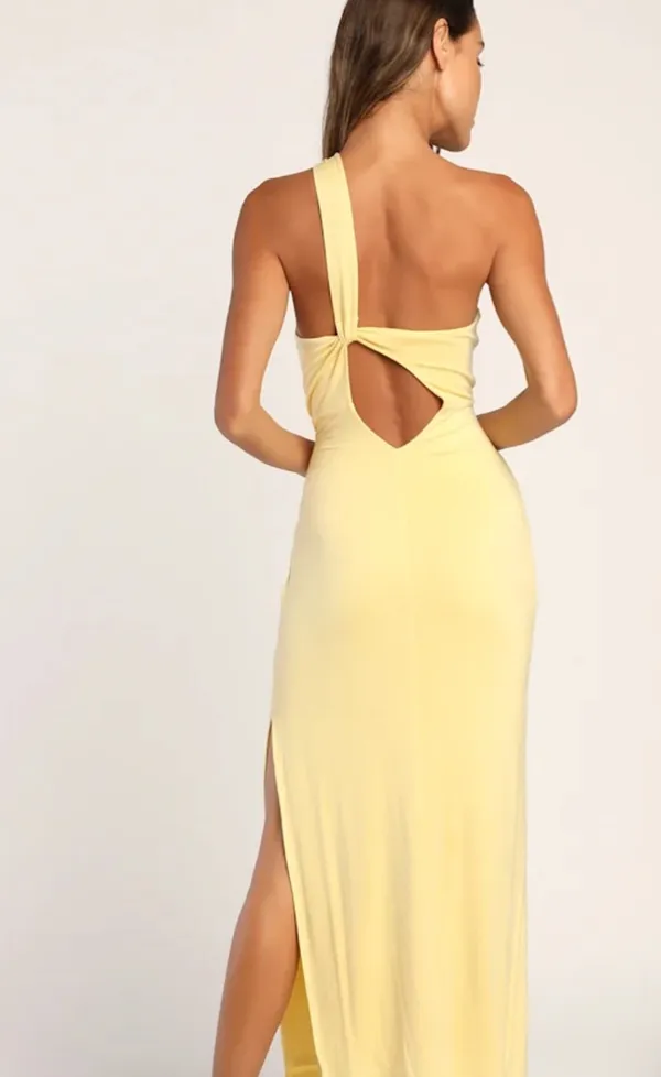 Lulus Yellow Midi Dress - Image 2