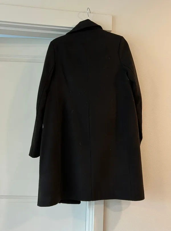 black winter fall coat the perfect boxy oversized fit - Image 4