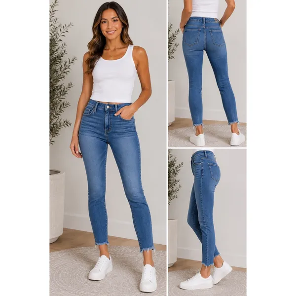 Mother Women's High Waisted Looker Ankle Fray Jeans 26 Lure Me In Skinny - Image 2