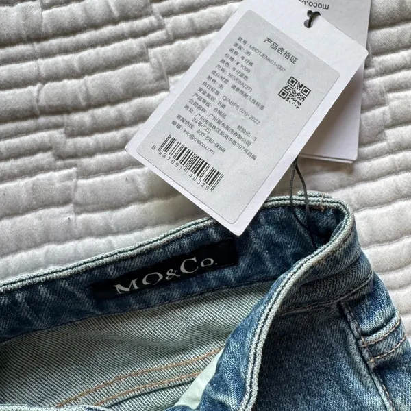 MID WAIST FLARED JEANS Blue Size 27 - Image 10