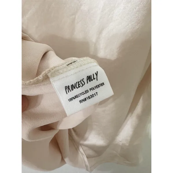 Princess Polly Star Power Champagne Satin Mini Dress NWT Size 8 - Image 7