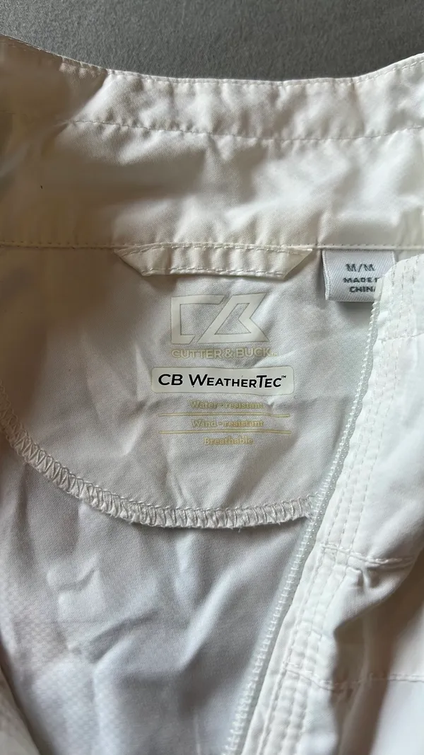 White Windbreaker Size M - Image 2