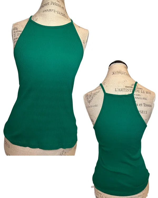 Ambiance Apparel Halter Top Ribbed Comfy Tank - Image 2
