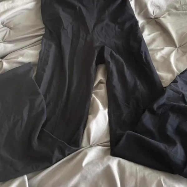 GLOWMODE Black High Waisted Full Length Workout Leggings - Image 6