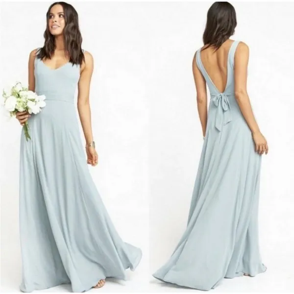 Show Me Your Mumu Jenn Maxi Dress in Silver Sage. Size M - Image 3