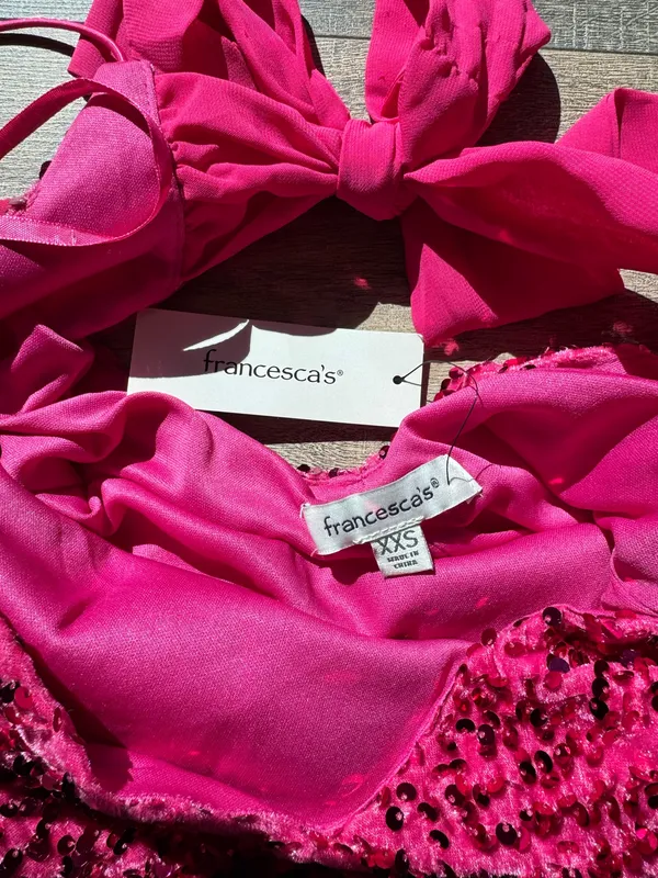 Francesca’s pink sequin dress  - Image 8