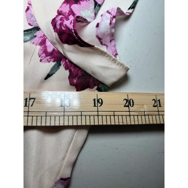 Lulus NWT French Countryside‎ Floral Wrap Dress XL Blush High-Low $79 - Image 8