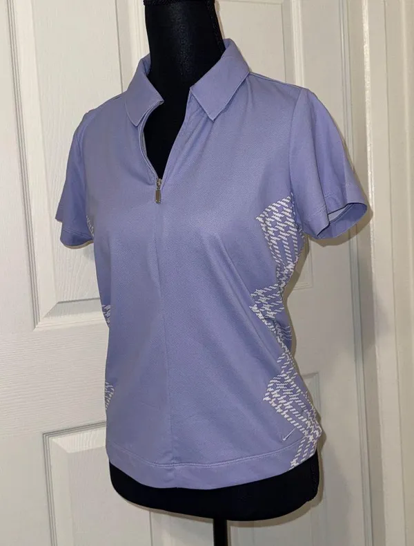 Nike golf Women's Lavender Polo Shirt - Image 2