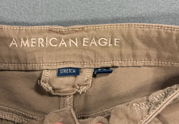 Women’s American Eagle Tan Wide Leg Stretch Cargo jeans - Image 2