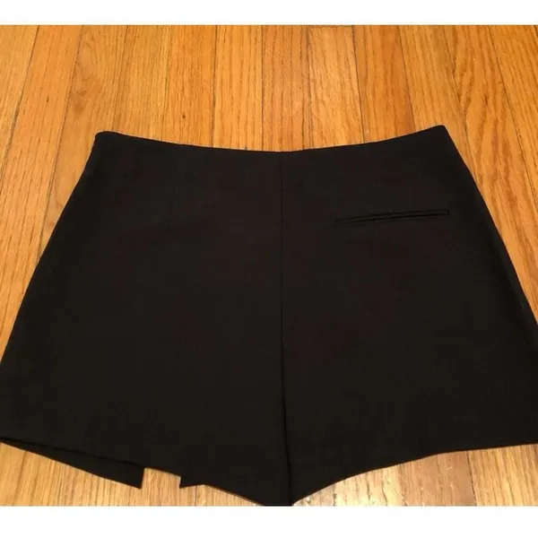 NEW Zara Mini Skort Skirt Black Pearl SMALL High Rise Womens - Image 9
