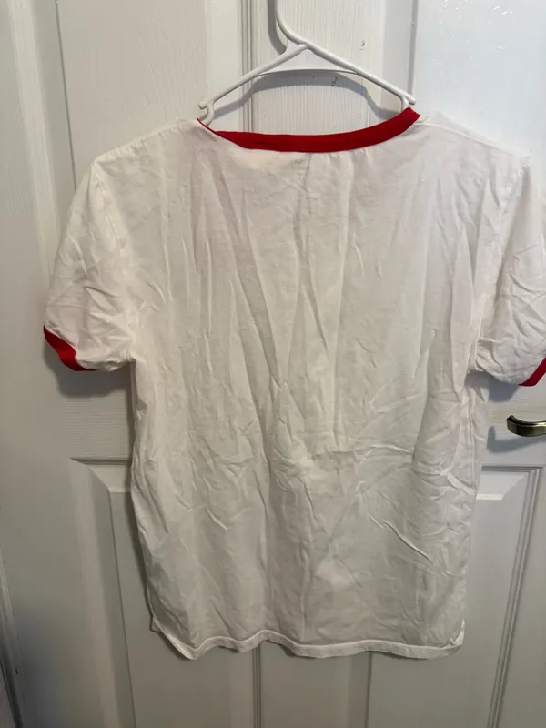 Levi’s White Red Ringer Logo Graphic Tee Size Small - Image 3