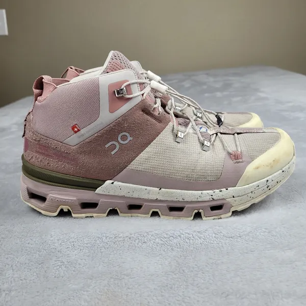 ON Cloud Cloudtrax Hiking Boots Shoes Rose Ivory Women’s Size 9.5 - Image 5