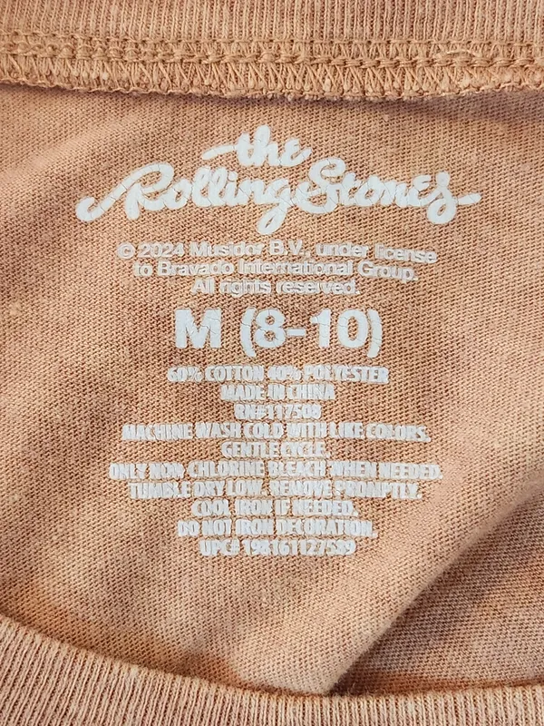 The Rolling Stones Tan Mineral Wash Graphic Tee Size Medium - Image 6