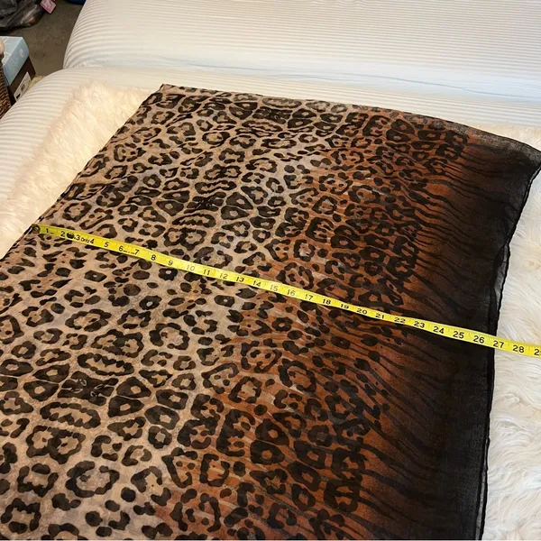 Cejon Animal Print Hombre Infinity Scarf Neutral Color Palette Cheetah Leopard - Image 4