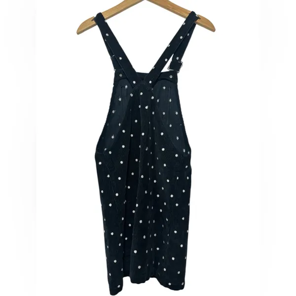 Topshop Polkadot Corduroy Overall Dress - Image 4