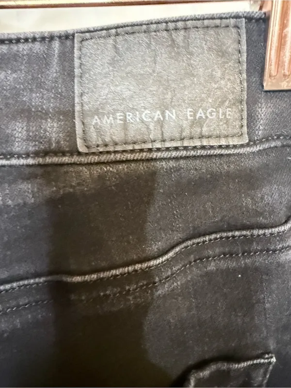 American Eagle Outfitters Black Skinny High-Rise Jeans - Image 4
