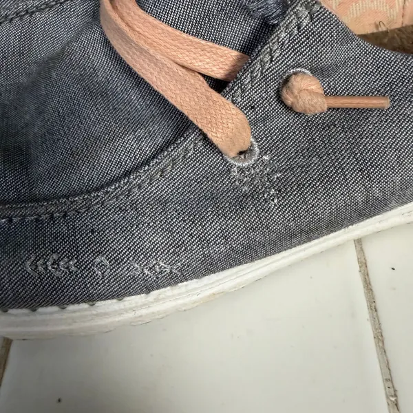 Hey Dude Wendy Boho Gray Size 9 Slip On Casual Gray Peach - Image 2