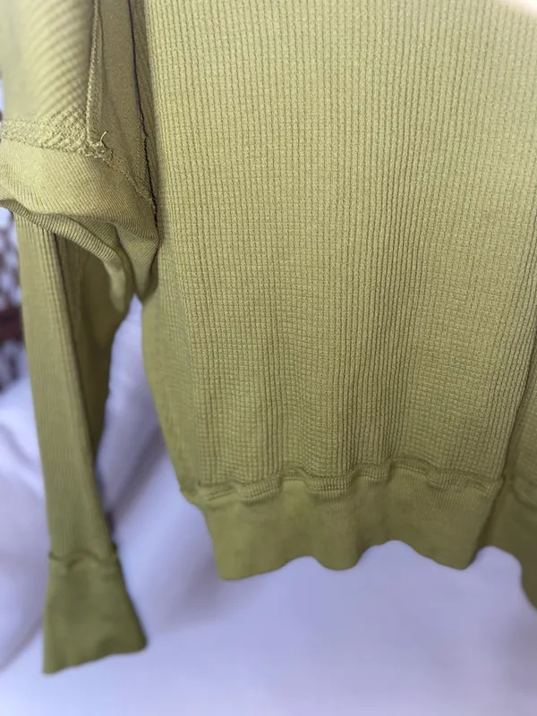 Free People Women’s Thermal Long Sleeve Top Size Small - Image 6
