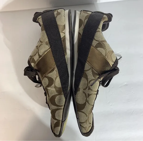 COACH Hadley Womens Logo Sneakers Brown Size 7 M - Image 9
