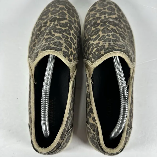 Magellan Outdoors Women's Size 10B Leopard Print Canvas Slip-On Sneakers 164070 - Image 5