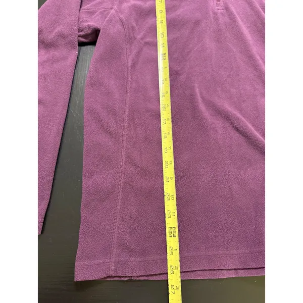 Columbia Womens Plum Purple Quarter Zip Fleece Pullover Mock‎ Neck Small - Image 4