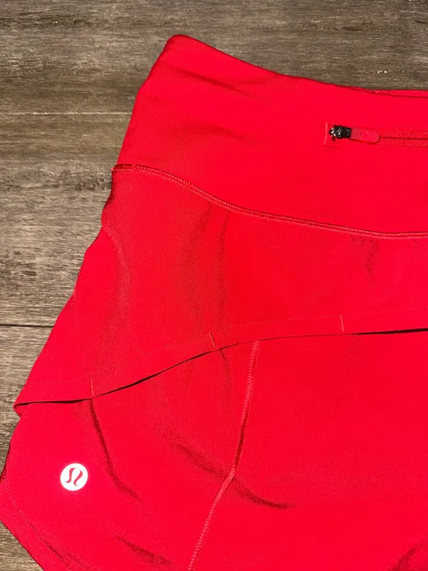 Lululemon Speed Up Shorts 4" Tall Red - Image 5