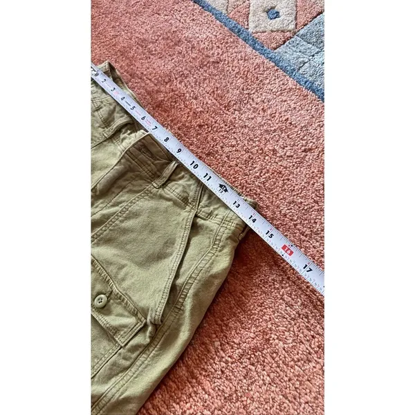 American Eagle High Rise Stretch Shorts Green Size 6 Utility Style - Image 5