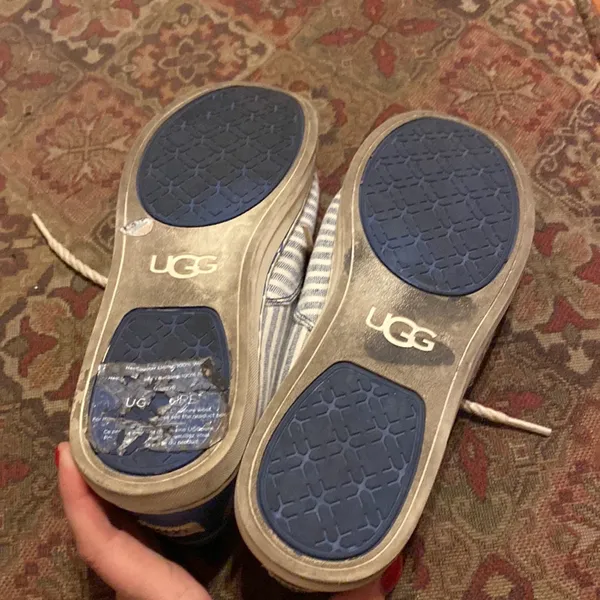 UGG Australia Shoes Womens 8 Eyan Stripe Casual Low Sneakers 1007570 Blue - Image 5